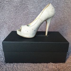 Silver Sparkly Heels